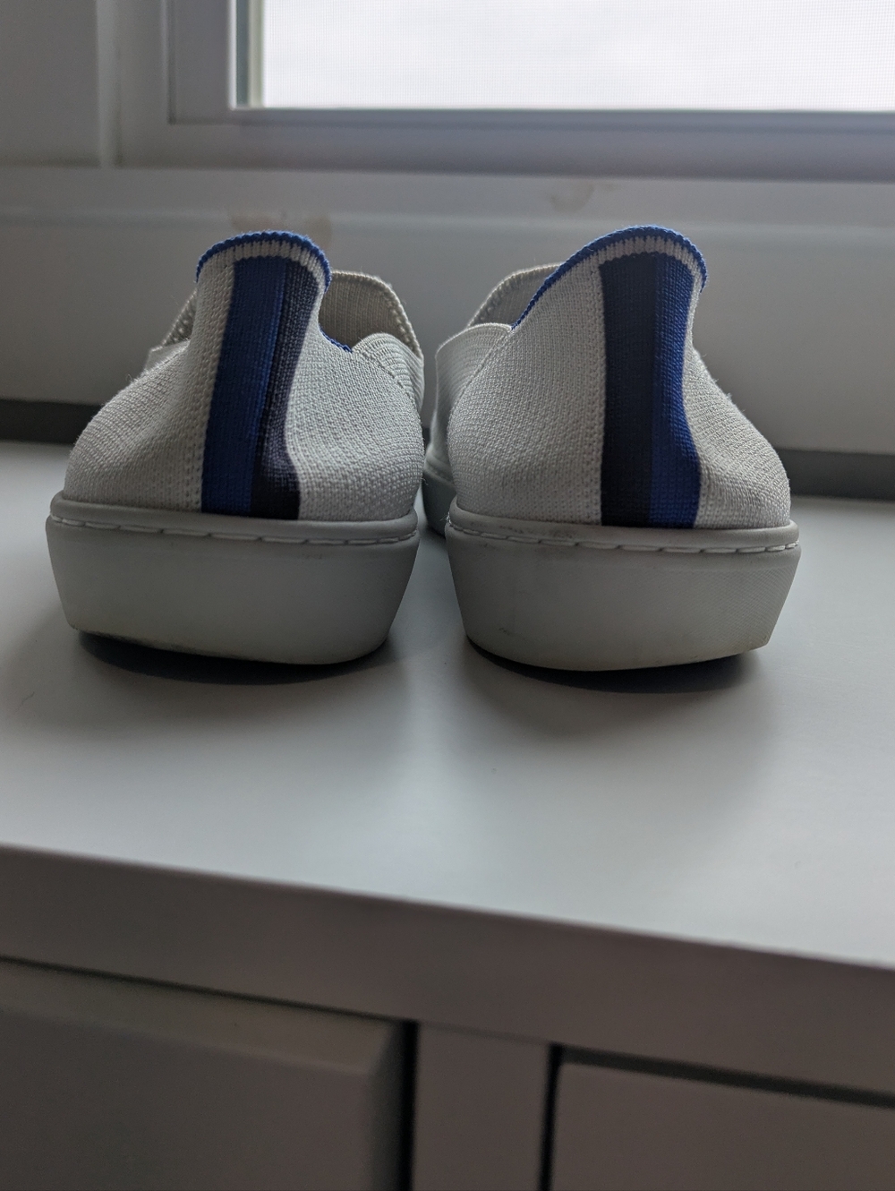 Rothy's The Original Slip On Sneaker Bright White  7.5 - Picture 3 of 11